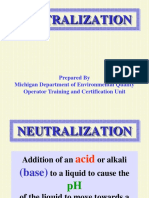 Neutralization: Prepared by Michigan Department of Environmental Quality Operator Training and Certification Unit
