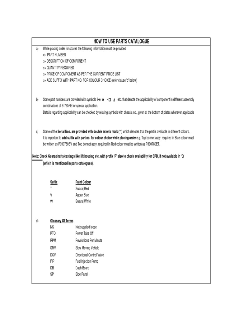 Swaraj Tractor Spare Parts List Pdf Reviewmotors.co