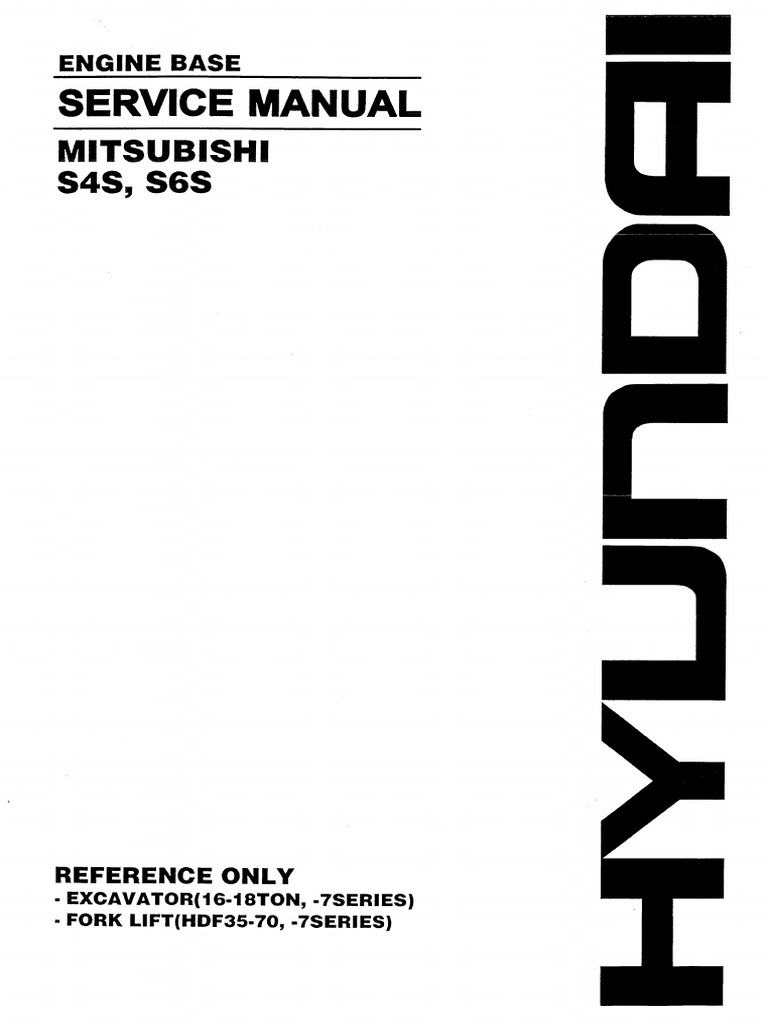 Mitsubishi S6S Engine Manual PDF | PDF