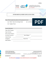 Environmental Permit Application Form: Ehs Enp-03 ENF-03a