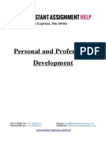 Assignment Sample: Personal and Professional Development