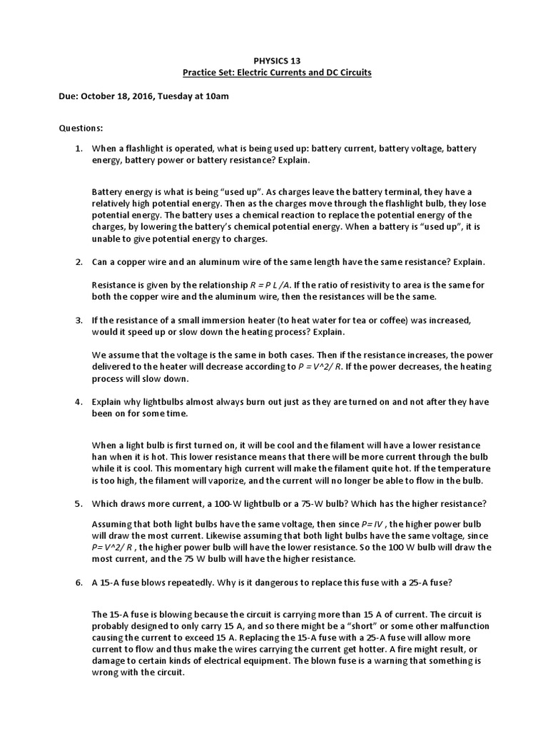 Assignment No3 (With Answers) | PDF | Incandescent Light Bulb ...
