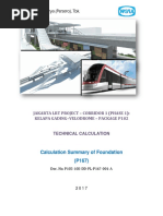 Calculation Summary of Pile Foundation