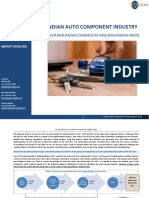 Indian Auto Component Industry: Impact Analysis