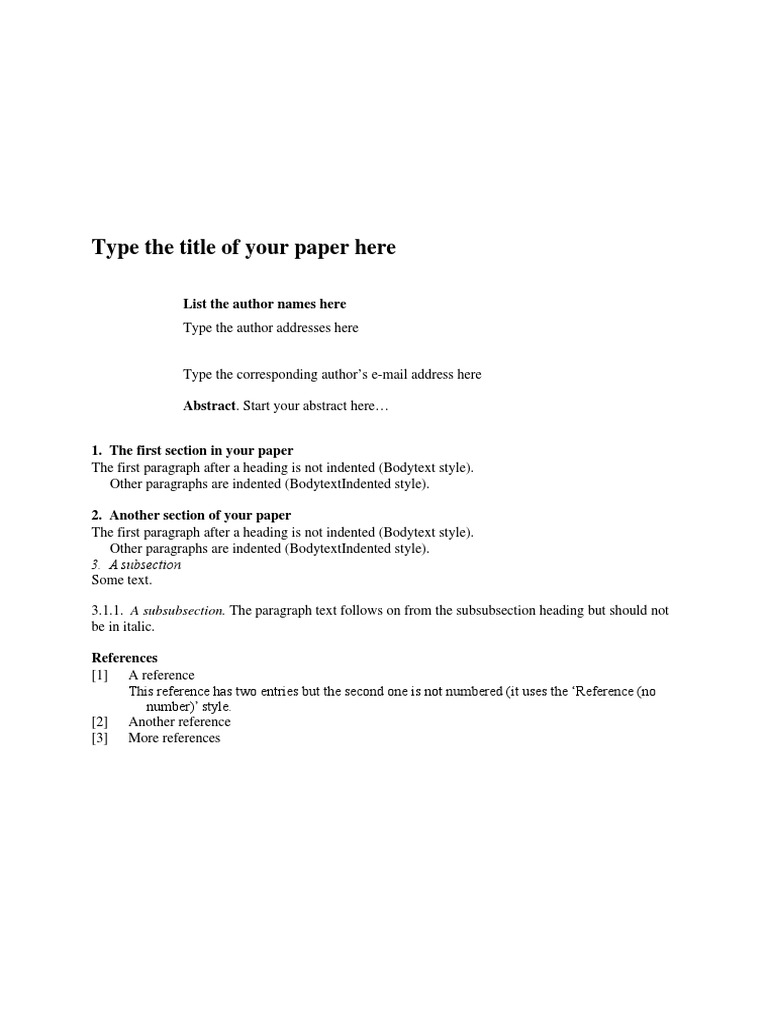 Academic Paper Structure Guide | PDF | Computers