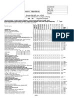 Mercedes Service B Sheet Checklist