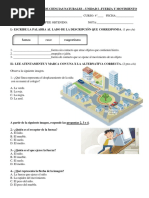 Evaluación de Ciencias Naturales Fuerza