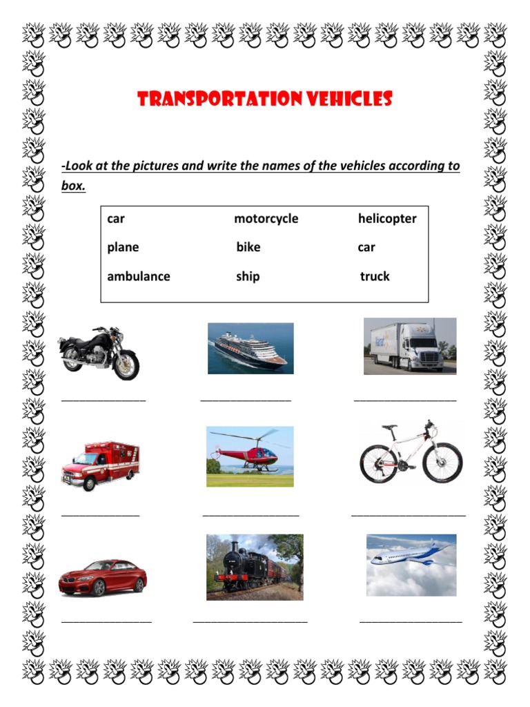 Vehicle Identification Activity | PDF
