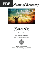 2017 in the Name of Recovery Program