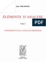 Jean Dieudonné - Eléments D'analyse 1