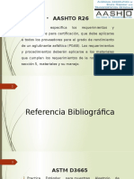 Requisitos y procedimientos para la certificación de PGAB según AASHTO R26