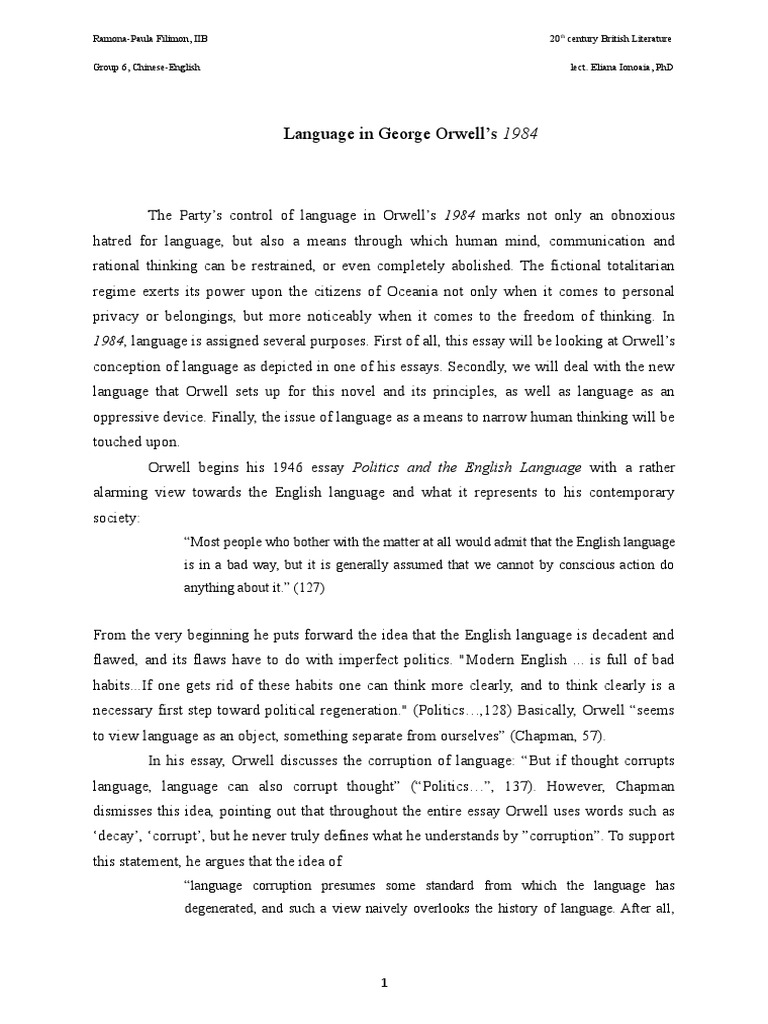 Politics and the english language questions picture