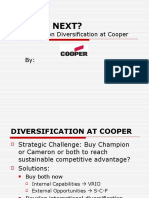 What'S Next?: Case Study On Diversification at Cooper