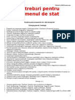 Intrebari Pentru Examenul de Stat