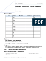 8.2.1.4 Packet Tracer - Designing and Implementing A VLSM Addressing Scheme PDF