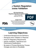 Qsr Process Validation