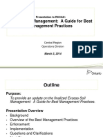 Excess Soil Management: A Guide For Best Management Practices