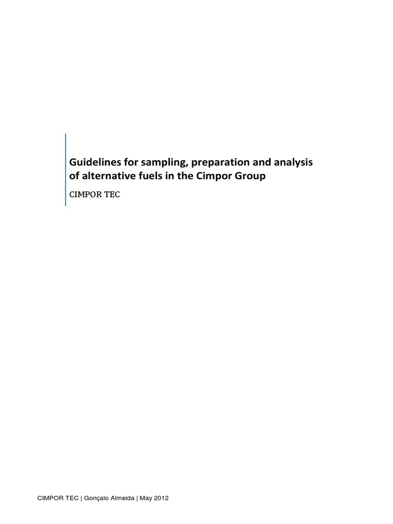 Moisture Content in Alternative Fuels | PDF | Coefficient Of Variation ...