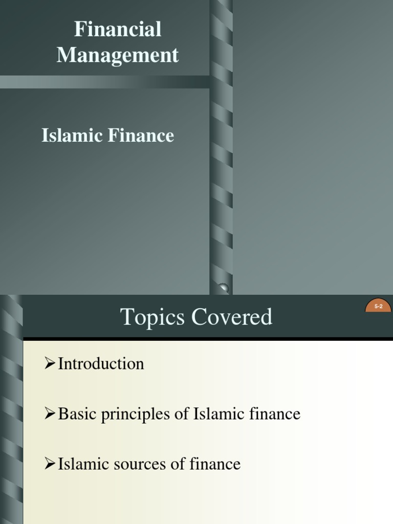 Financial Management: Islamic Finance | PDF | Islamic Banking And ...
