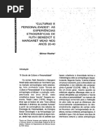 As Experiecnias Etnograficas de Ruth Benedict e Margaret Mead