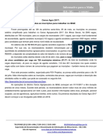 Informativo - 026 - Prorrogação Processo Seletivo Censo Agro