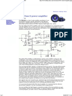 10W Class D Power Amplifier