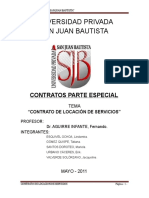 Contrato de Locacion de Servicios