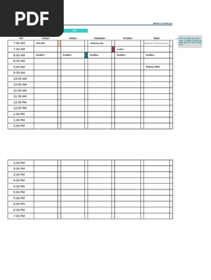 Copy of Weekly Schedule