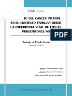 El Impacto Del Cancer Infantil en El Contexto Familiar Desde La Experiencia Vital de Losas Progenitoresas