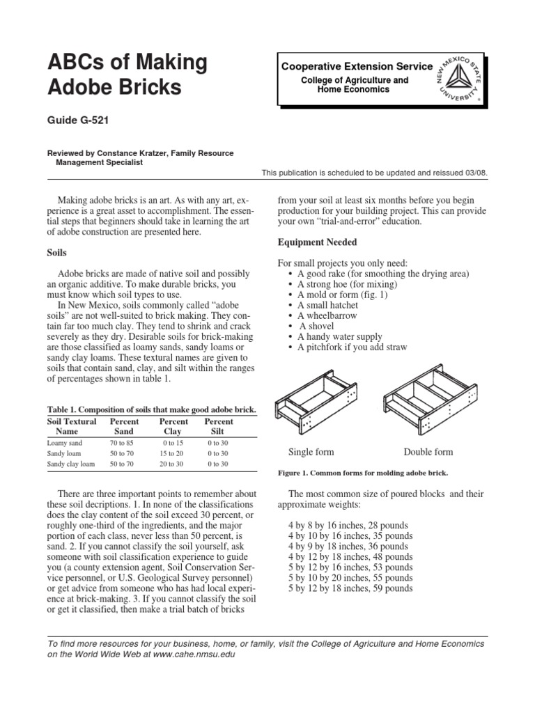 How To Make Adobe Bricks | PDF