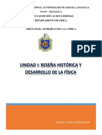 Unidad I - Reseña Historica y Desarrollo de La Fisica