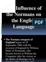 The Influence of The Normans On The English Language