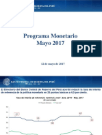 Programa Monetario Mayo 2017