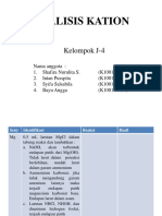 Analisis Kation