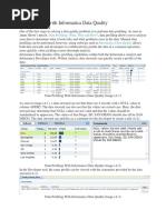 Data Profiling With Informatica Data Quality