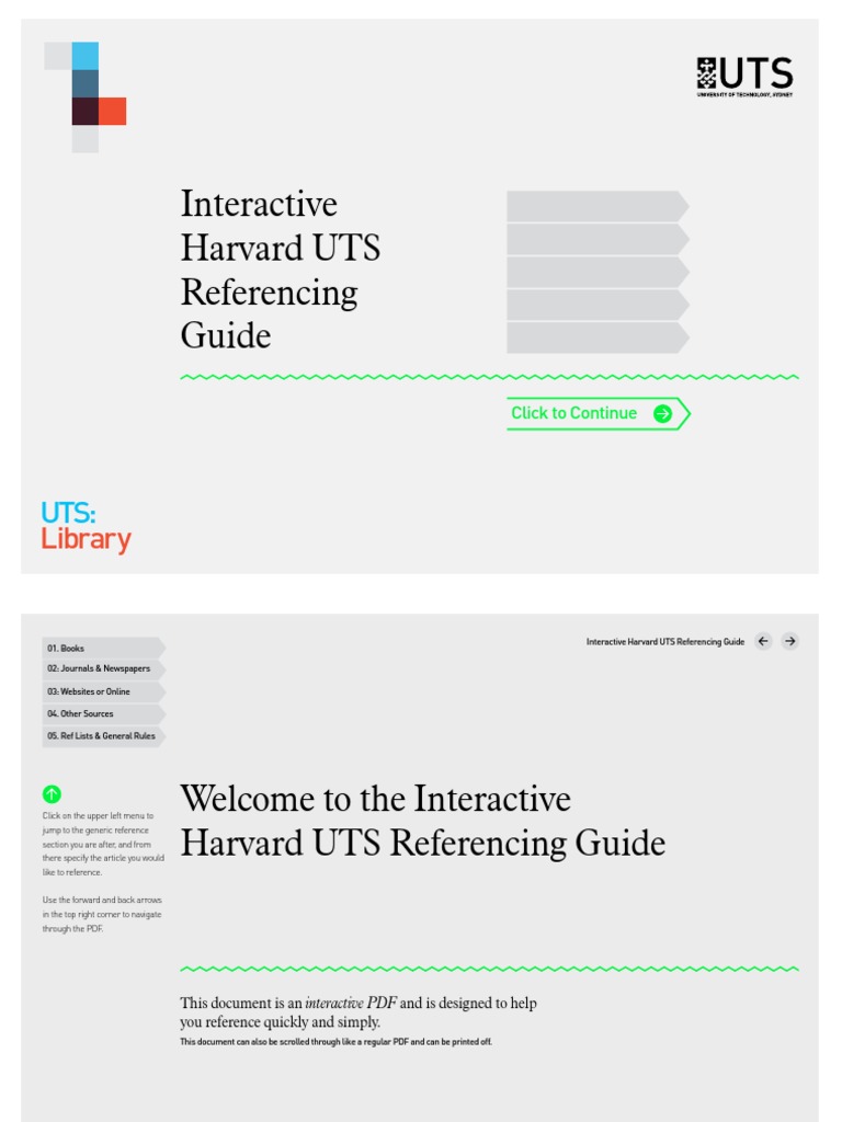 Uts referencing style image