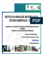 Situaci N Del Riesgo de Desastres en Colombia IDEAM PDF