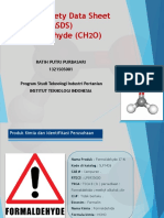 MSDS Formaldehyde (CH2O