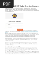 Download Daftar Masalah DJP Online Error Dan Solusinya by Asep Rubaman SN350785380 doc pdf