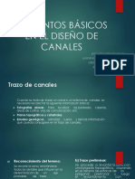 Elementos basicos en el diseño de canales