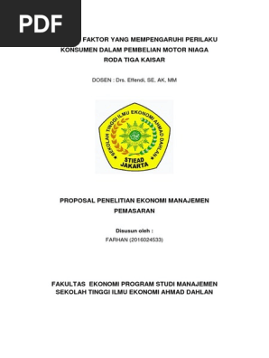 Contoh Proposal Skripsi Manajemen Pemasaran 2012 Sketsa