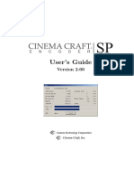 Cinema Craft Encoder SP Guide PDF
