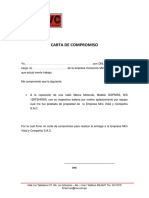 Cartas compromiso empleados regularizar documentos