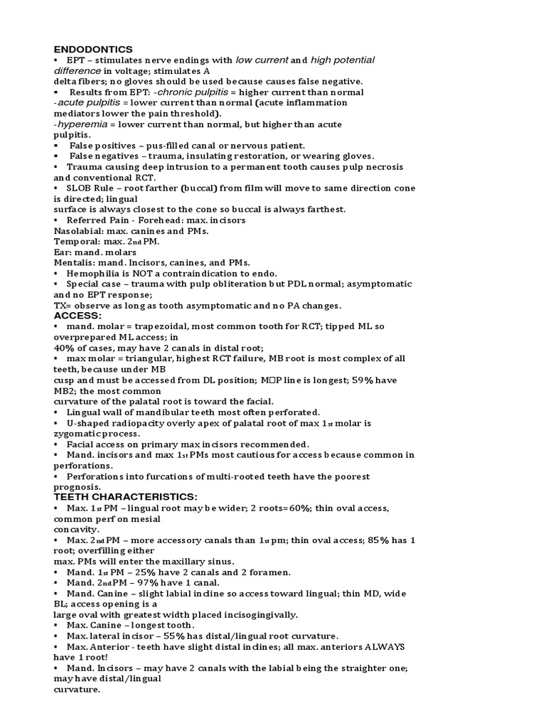 Endo Notes Dental Composite Dentin