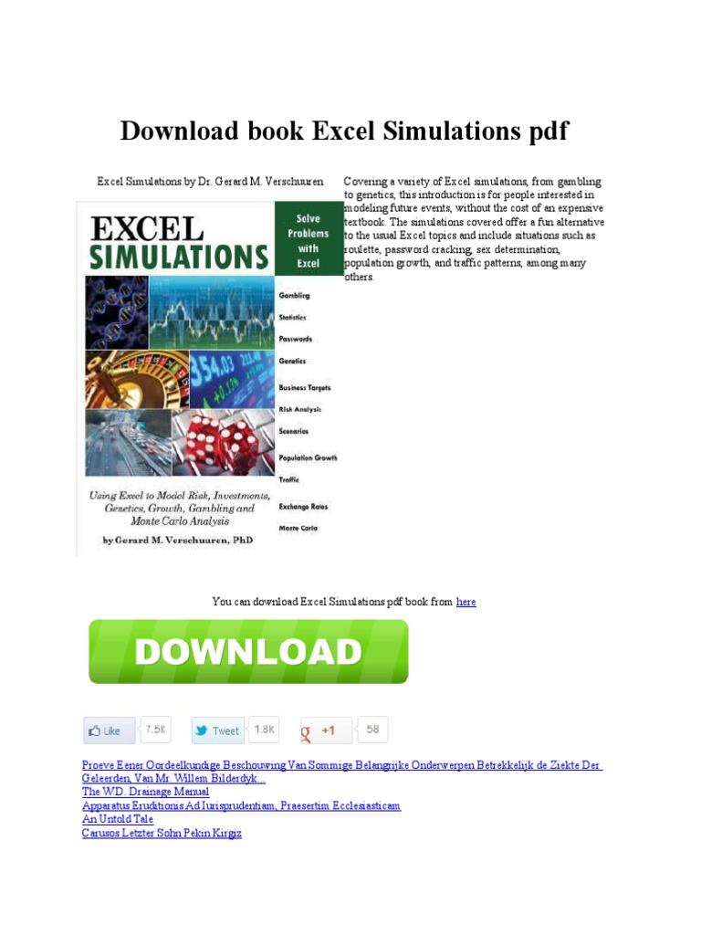 Excel Simulations PDF Download Guide | PDF
