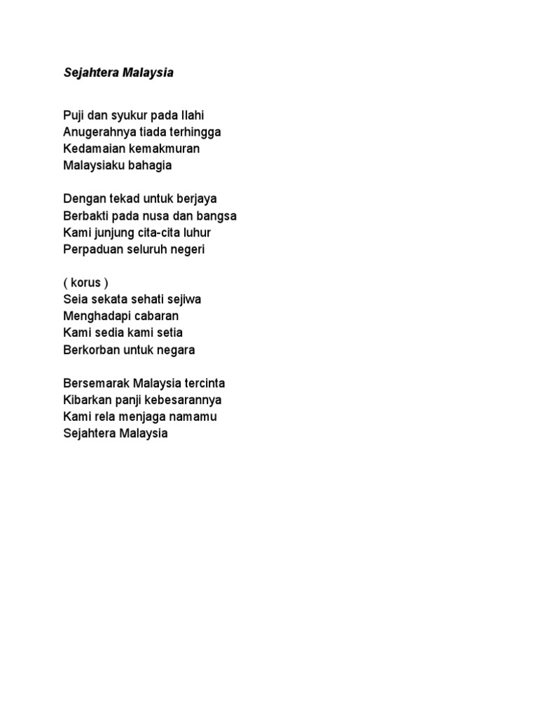 Sejahtera Malaysia Pdf