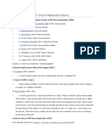 Movies Lists | PDF | Violence