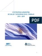 Estrategia Argentina de Seguridad y La Salud en El Trabajo - 2015-2019