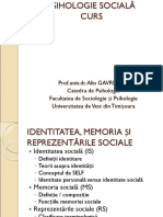 Psihologie Sociala Gavreliuc 13 Identitatea Memoria Si Reprezentarile Sociale2