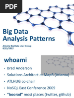 Big Data Analysis Patterns